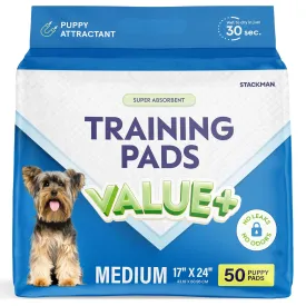 Puppy Pads Pet Pee Pads 17" x 24" [100-Count] Pet Training Disposable Pads, Small Breed Pad, Leak-Proof, Bulk Case Pack - for Chihuahuas, Yorkies, Maltese, Heavy Duty Surface Protector
