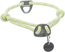 Ruffwear, Knot-a-Collar, Heavy Duty Climbing Rope Dog Training Collar, Reflective Adjustable Design with Professional Grade Hardware & Silent ID Attachment, Moss Green, 20"-26"