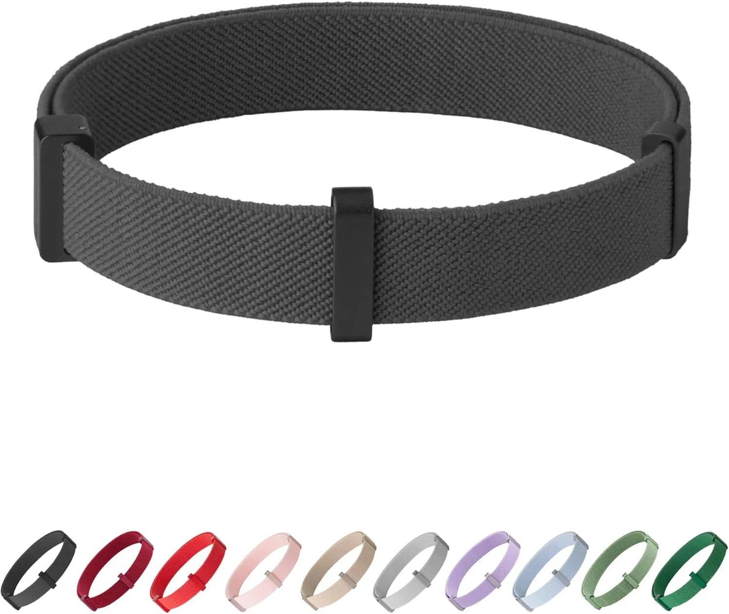 Safety Cat Collar Pro and Tag Set - U.S. IDA Gold Award, Elastic Release Cat Collar Charm Tag, Non Breakaway Cat Collar Adjustable with Charm for Kitten Small Large Cats (Midnight Black, M)