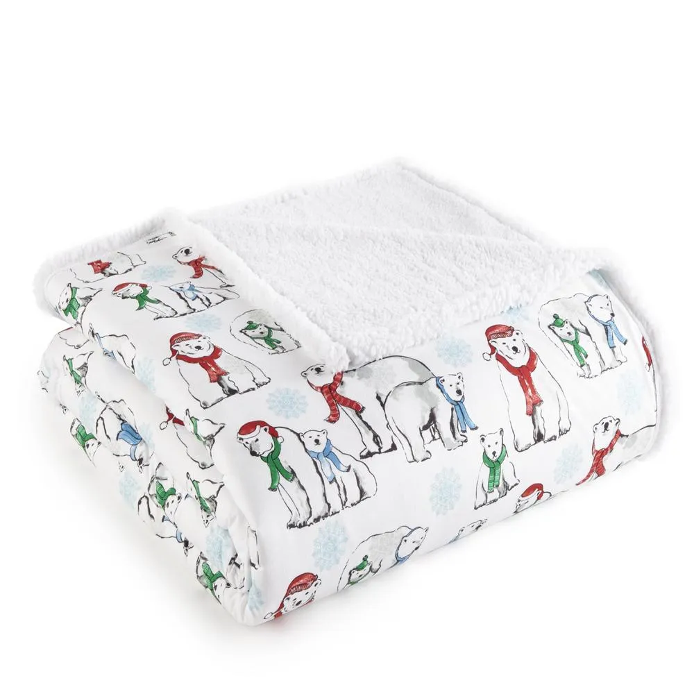 Shavel Micro Flannel High Quality Reversible Solid Patterned Luxuriously Super Soft, Comfortable & Warm Sherpa Blanket