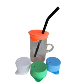 Silicone Cup Cover   Straw