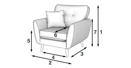 Single Seater Zinc Sofa