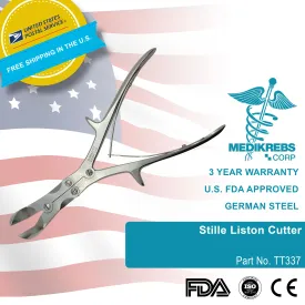 Stille Liston Bone Cutter 26 CM Curved German Steel