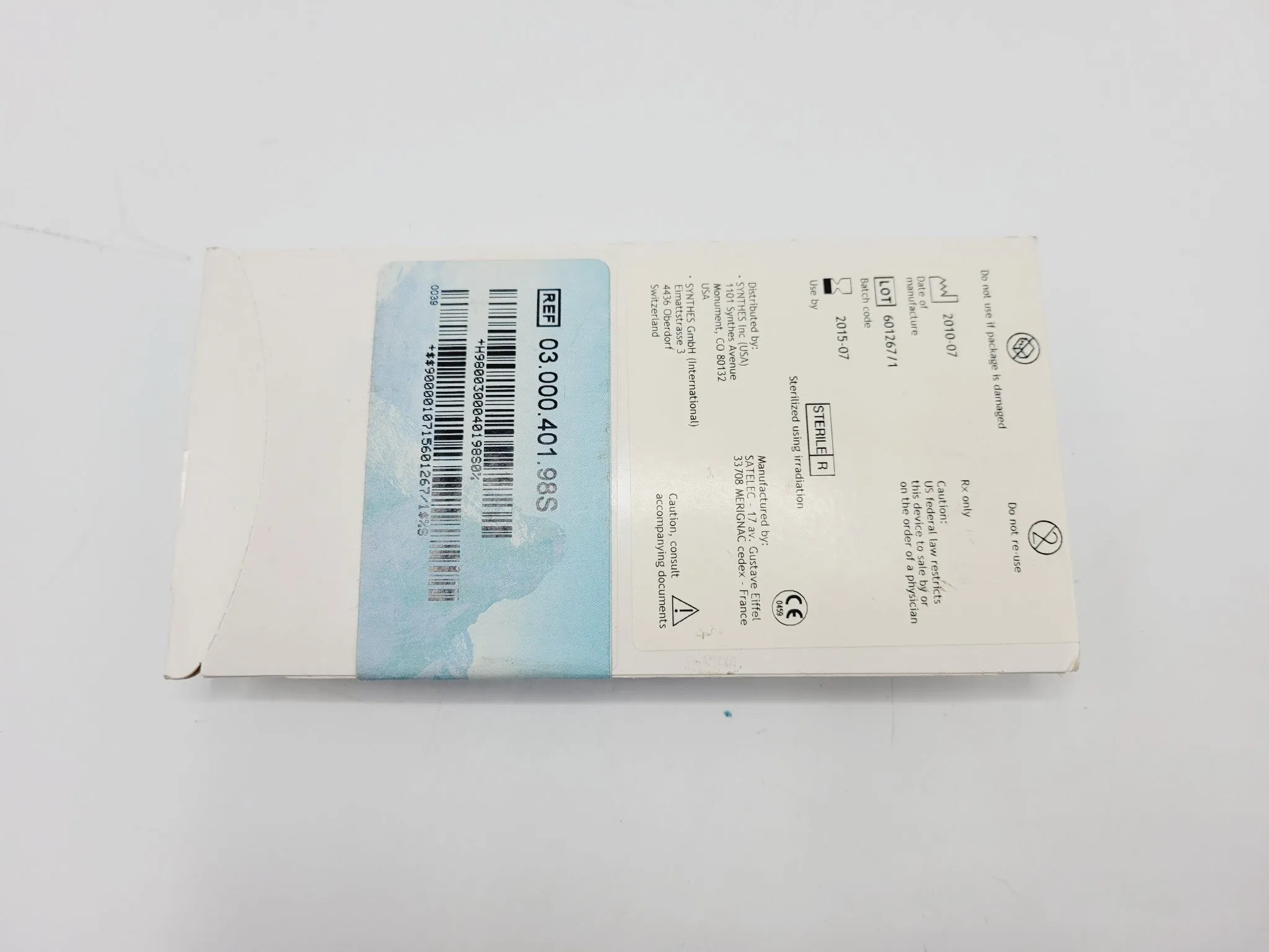 Synthes 03.000.401.98S Cutting Tip for Piezoelectric System NEW