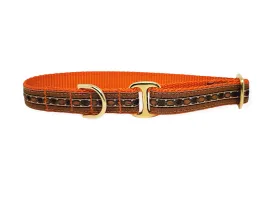 Tag Collar - Gemstones in Orange & Brown