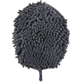 Tall Tails Wet Paw Dry Microfiber Quick-Drying Grooming Mitten Glove - Charcoal