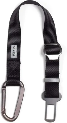 The Worthy Dog Adjustable Safety Seat Belt Attachment for Small Medium and Large Dogs Pets Black - Keep your Pup Safe and Secure for Long Car Rides