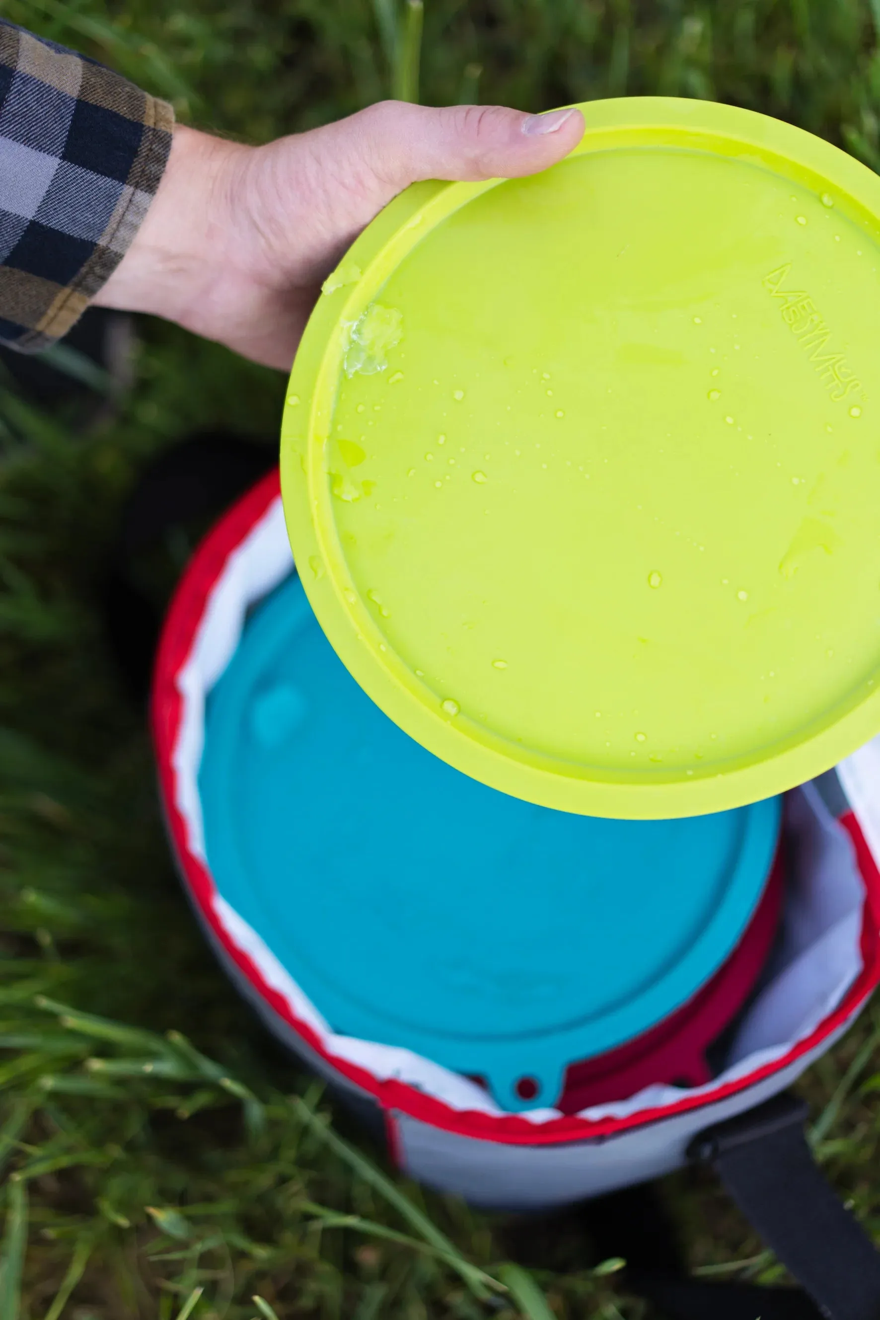 Three Stainless Steel Dog Bowls and Three Silicone Lids, Extra  Large, 6 Cups Per Bowl