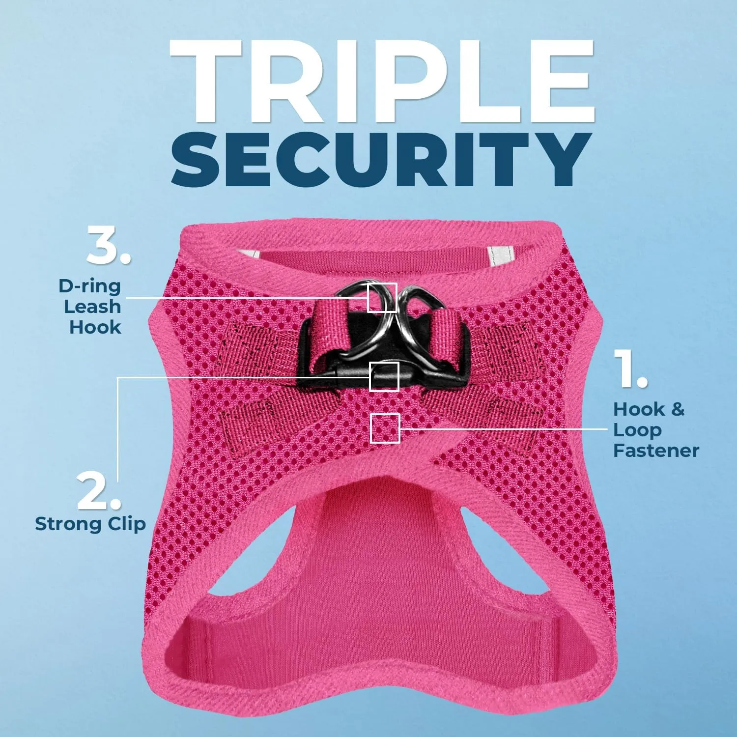 Voyager Step-in Air All Weather Mesh Harness and Reflective Dog 5 ft Leash Combo with Neoprene Handle, for Small, Medium and Large Breed Puppies by Best Pet Supplies - Set (Fuchsia), S