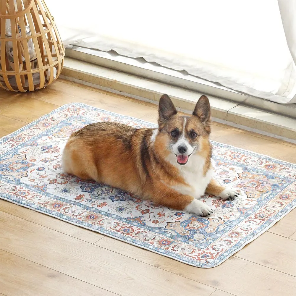 Washable Pee Pads for Dogs 2 Pack Reusable Puppy Training Pads 48"x32" Super Absorbent Waterproof Dog Training Pads, Non-Slip Potty Pads for Floor, Crate, Couch