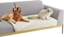 Waterproof and Anti-Slip Dog Bed Cover and Pet Blanket Sofa Pet Bed Mat car Incontinence Mattress Protectors Furniture Couch Cover for Most Cats Dogs, Pets30x70-Ivory