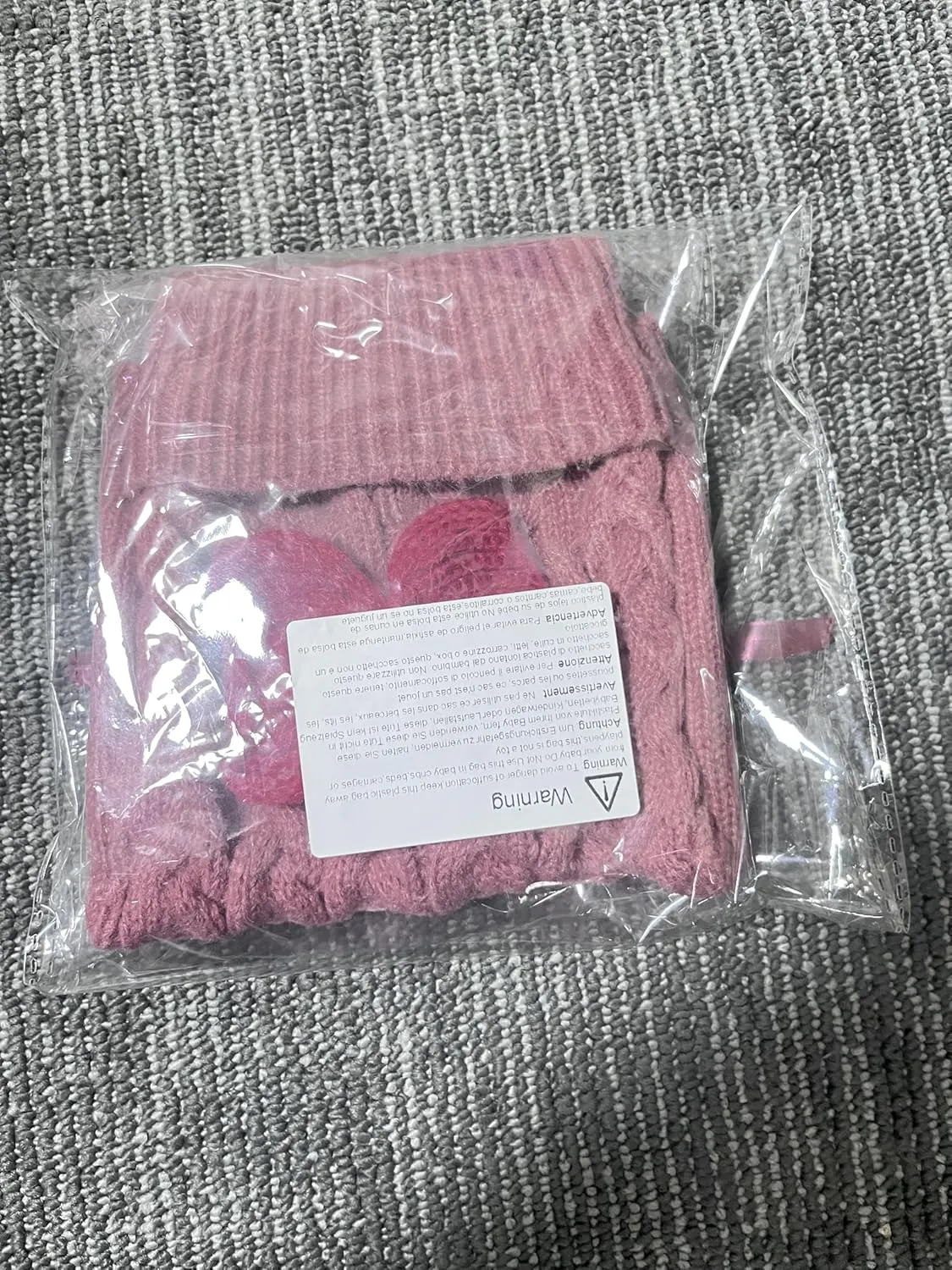 Yanmucy Dog Turtleneck Sweater Bow Knitting Dog Jumper Warm Dog Winter Clothes Pullover Knitwear Crochet Dog Coat Christmas Costume for Small Medium Large Dogs Cats (Medium, Nude Pink)