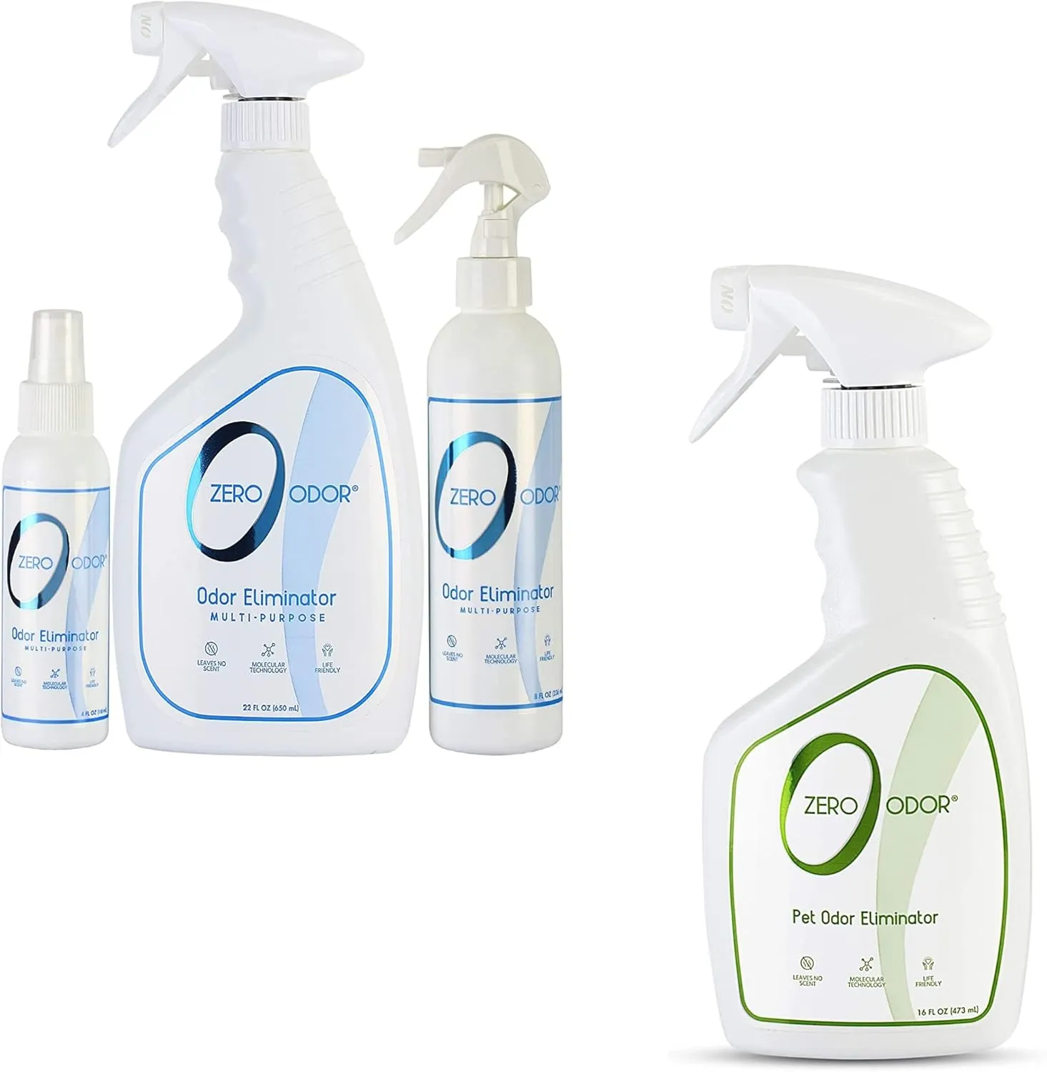 Zero Odor - Pet Odor Eliminator 16 Oz- Multi-Purpose Household Odor Eliminator Kit